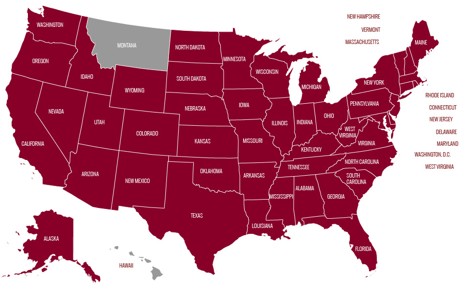 IBA Coverage Map
