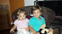 Grandkids Sylvie and Eli